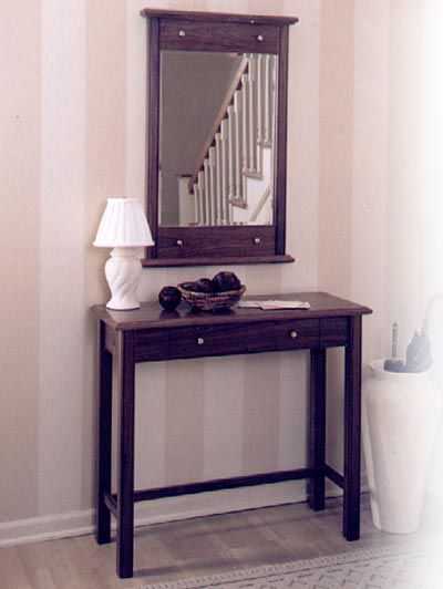 Hall Table and Mirror Downloadable Plan Thumbnail