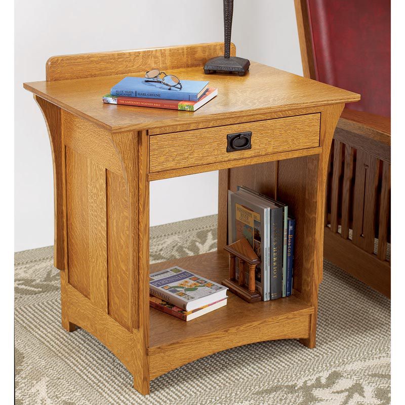 Arts and Crafts Nightstand Downloadable Plan Thumbnail