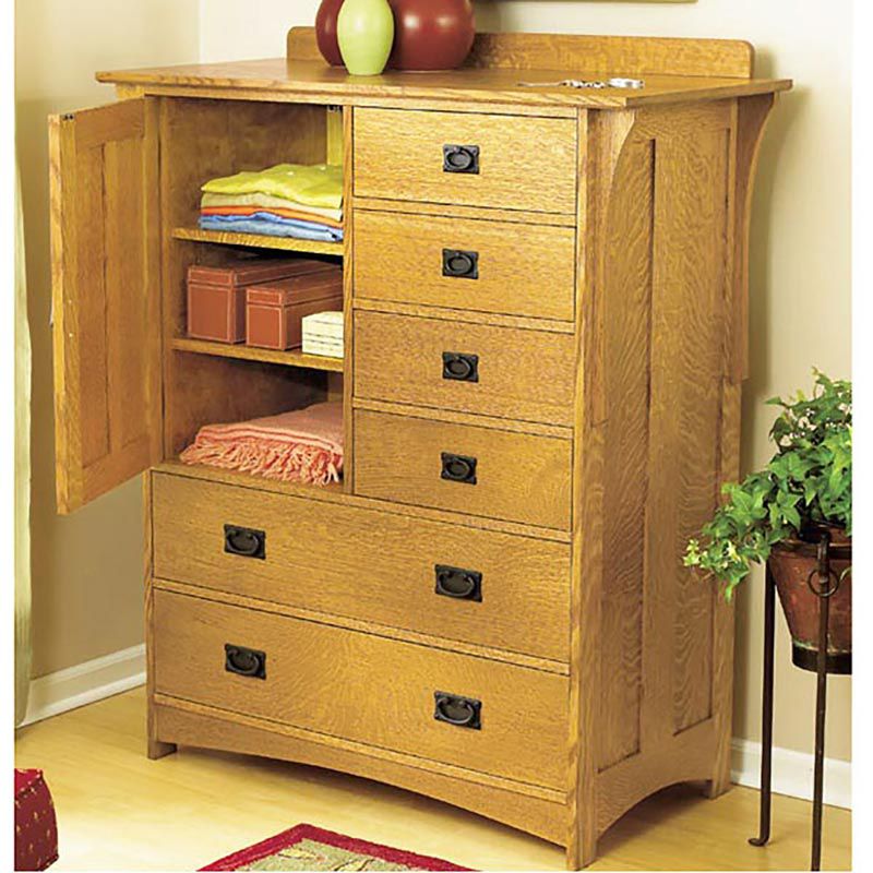 Arts and Crafts Dresser Downloadable Plan Thumbnail