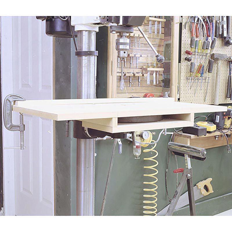 Bolt-On Drill-Press Table Downloadable Plan Thumbnail