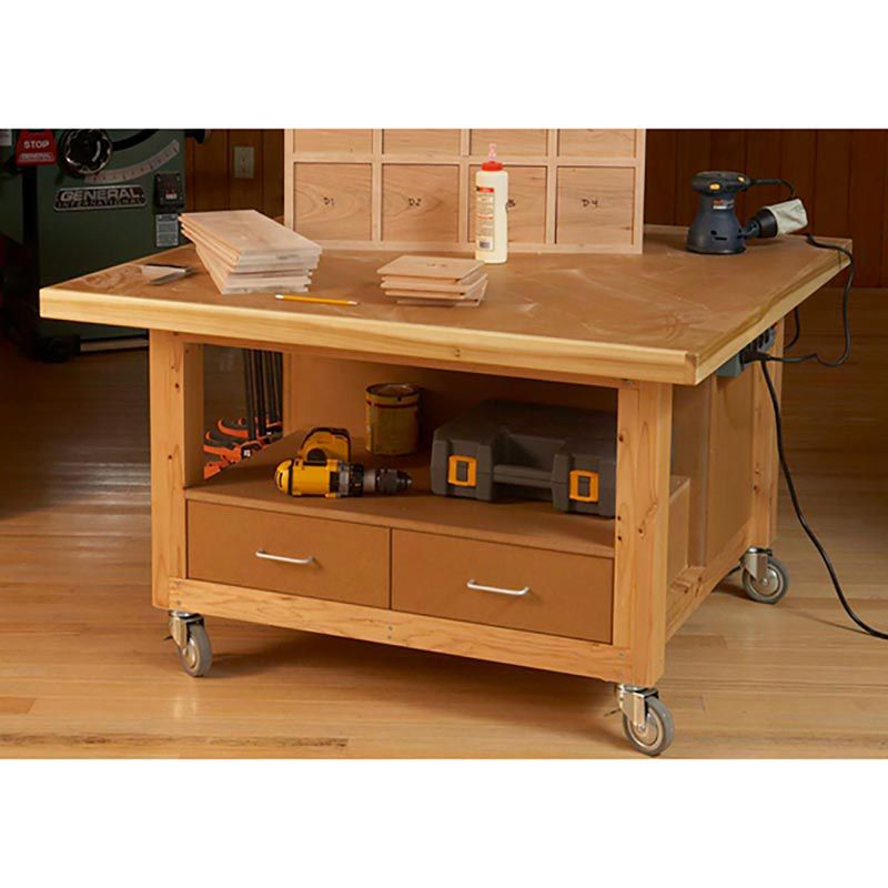 Reliably Rugged Assembly Table Downloadable Plan Thumbnail