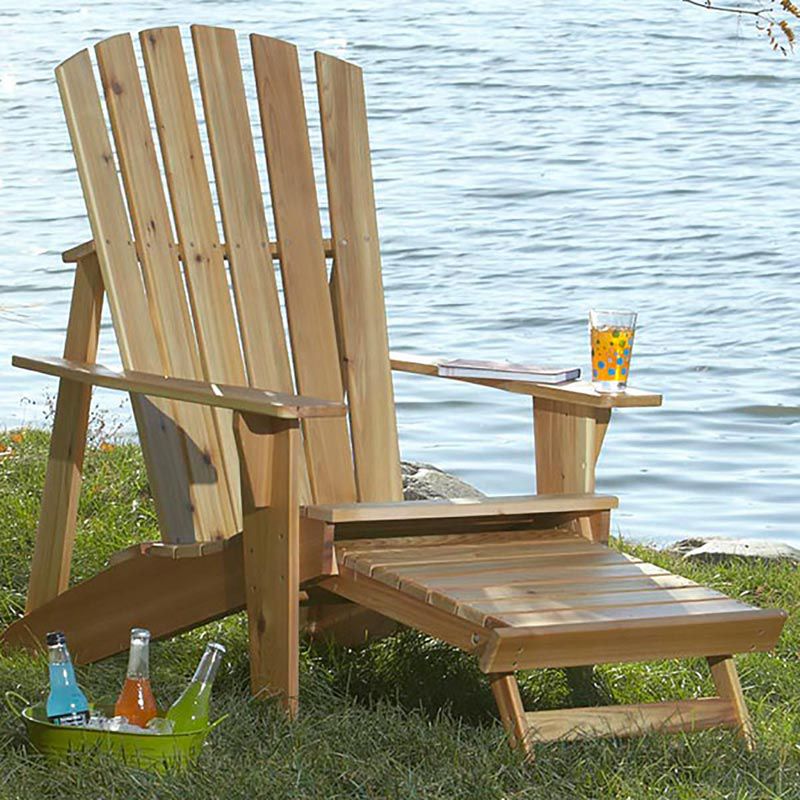 Adirondack Chair with Footrest Downloadable Plan Thumbnail