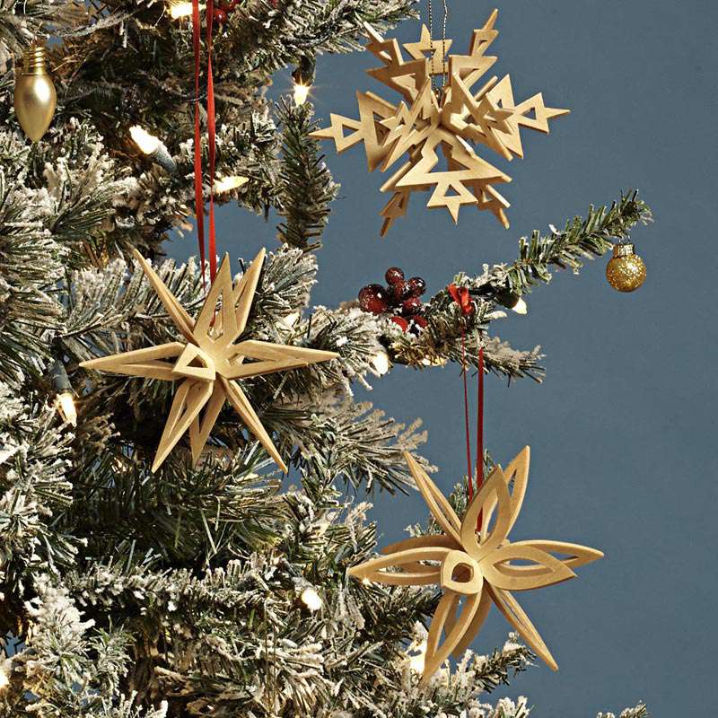 Interlocking Snowflake Ornaments Downloadable Plan Thumbnail