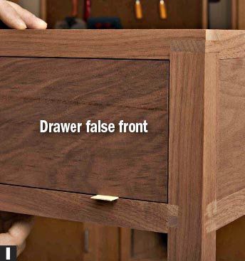 False drawer front.