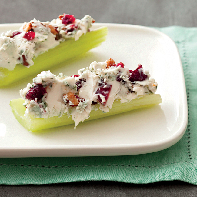 Blue Cheese-and-Pecan-Stuffed Celery 