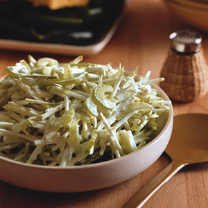 Apple and Celery Slaw with Blue Cheese Dressing