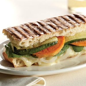 Brie-and-Vegetable Panini 