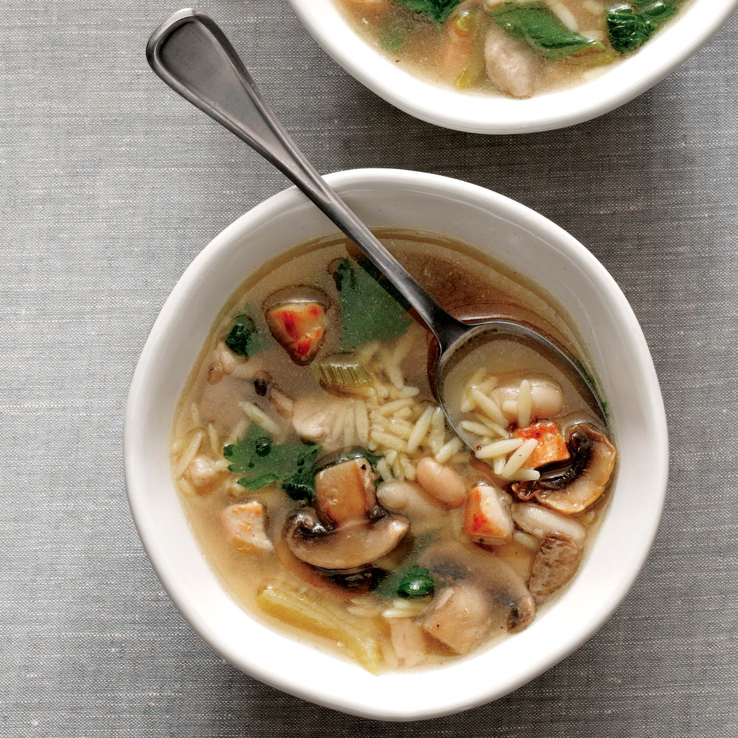 Chicken-and-Orzo Soup 