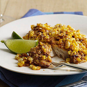 Tilapia with Roasted Corn
