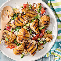 Grilled Bread Salad with Chicken