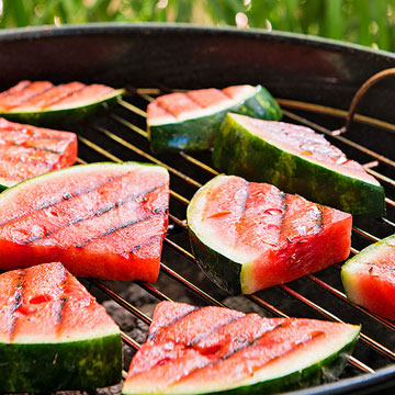 Grilled Watermelon & Haloumi Salad 