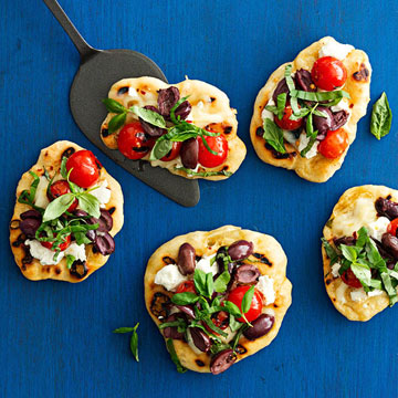 Double-Cheese Pizzas with Fire-Roasted Tomatoes