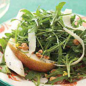Wild Arugula Salad with Pears