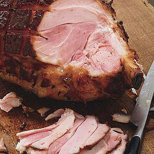 Baked Ham with Plum-and-Thyme Glaze