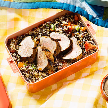 Grilled Pork with Rice & Quinoa Salad