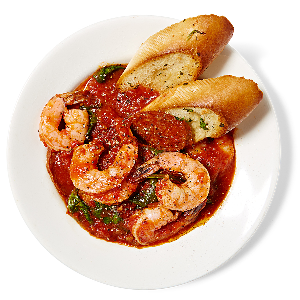 Spicy Shrimp & Chorizo Stew