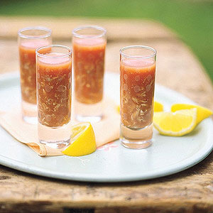 Bloody Mary Clam Shooters