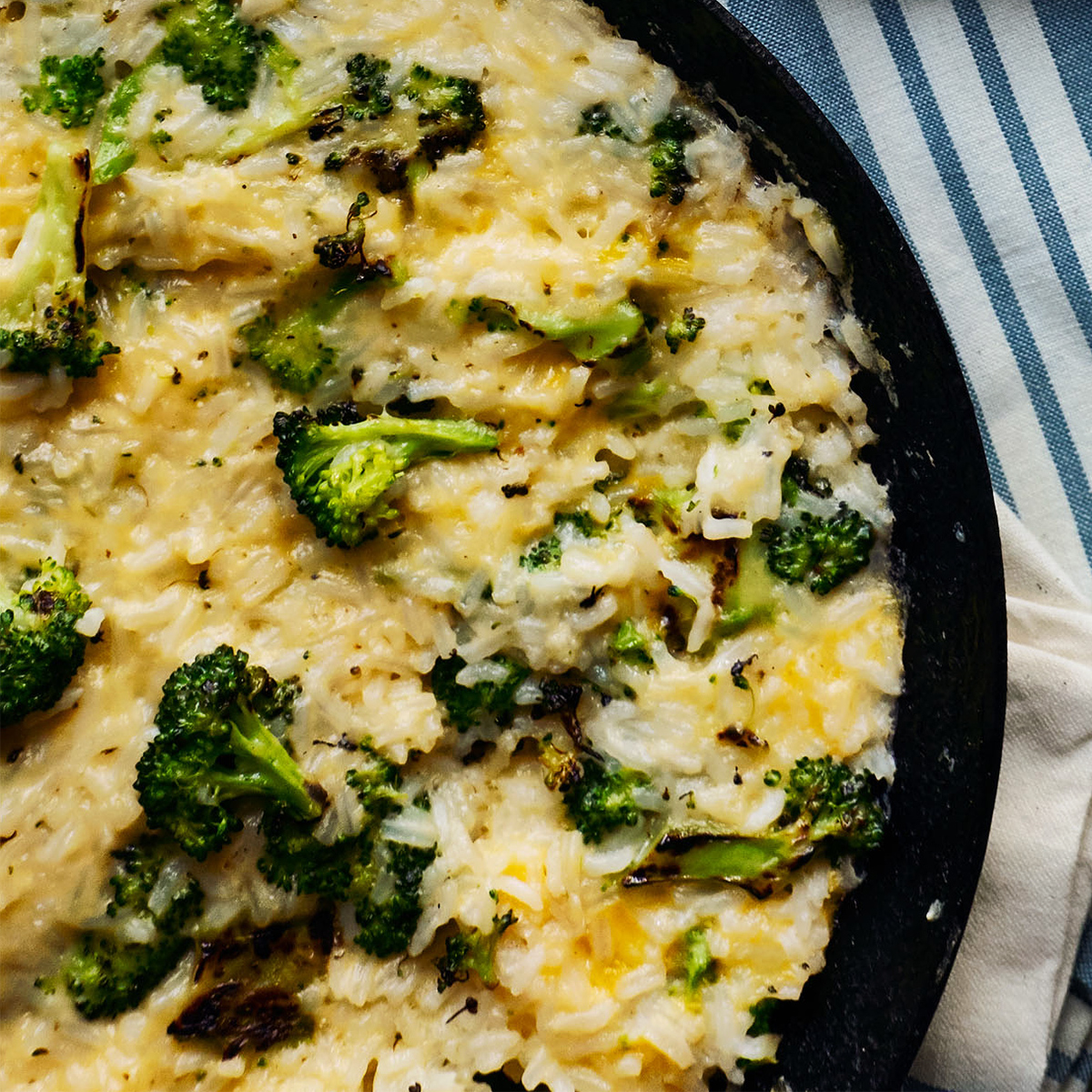 cheesy rice broccoli