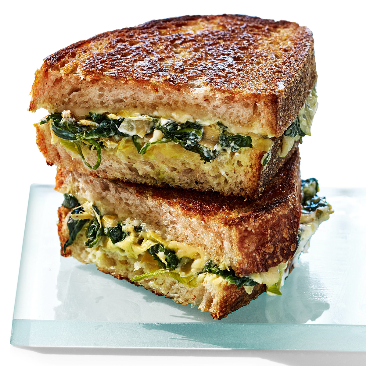 Spinach-Artichoke Grilled Cheese