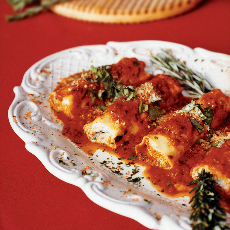 Ricotta and Meat Cannelloni