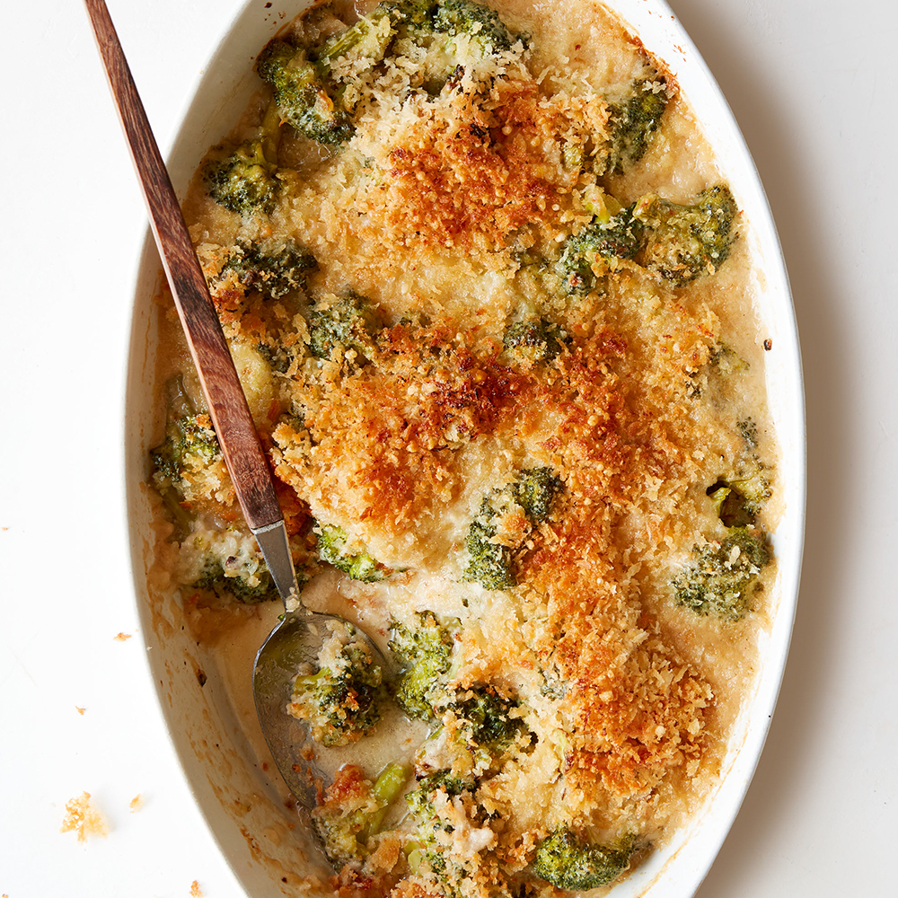 Cheesy Broccoli Gratin 