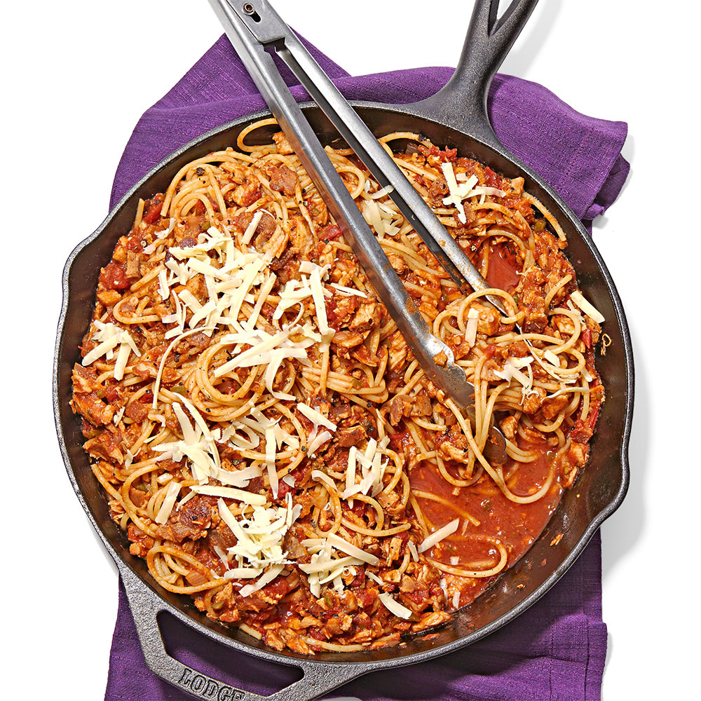 Turkey Ragu Cowboy Spaghetti