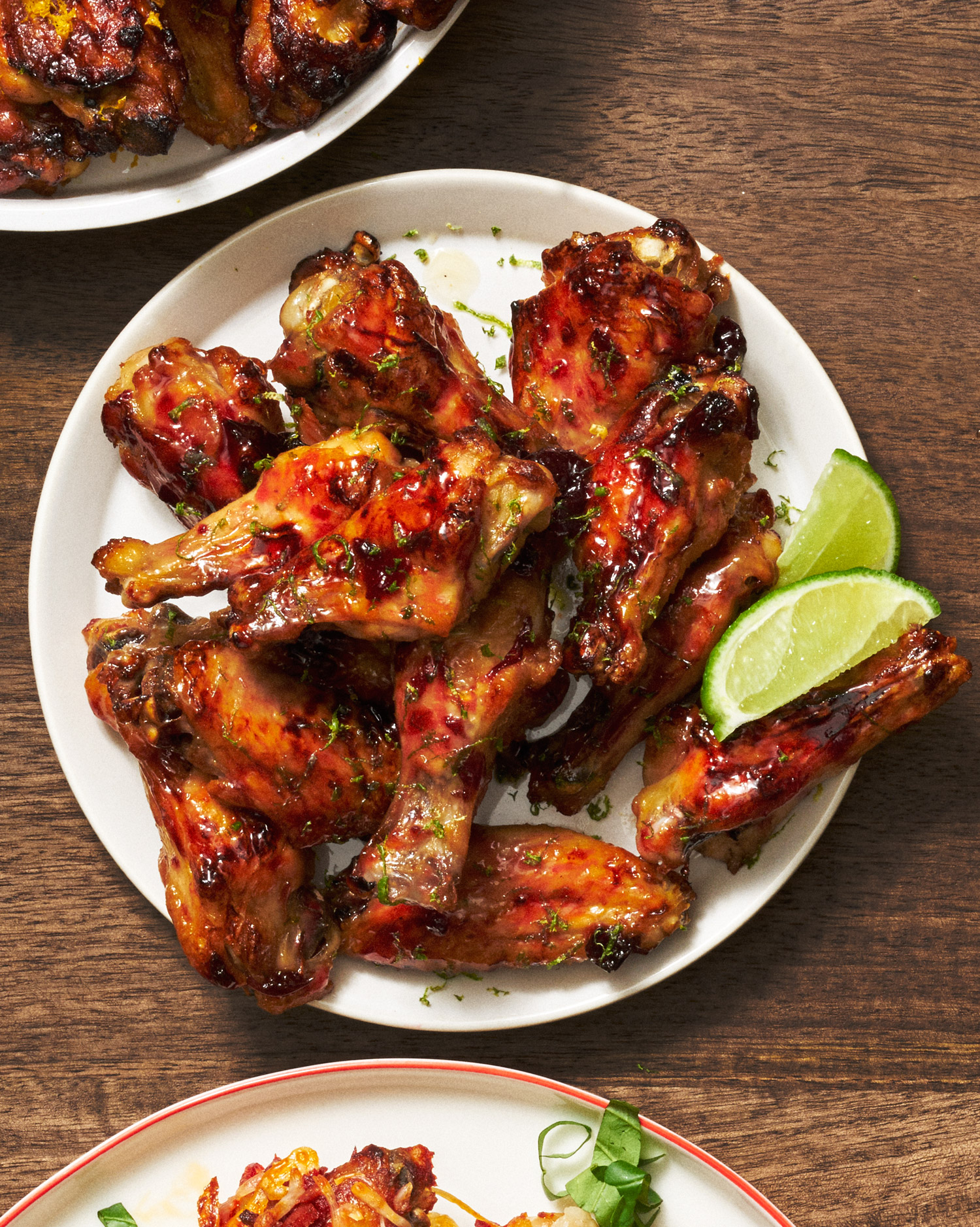 Cherry-Lime Baked Wings