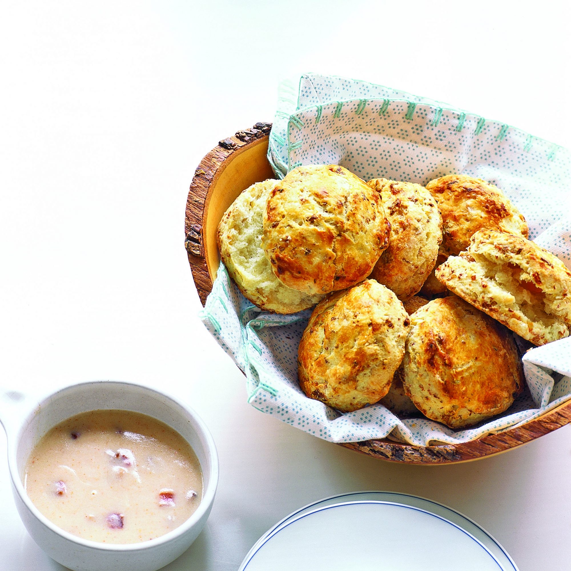 Chicken Biscuits with Bacon Gravy