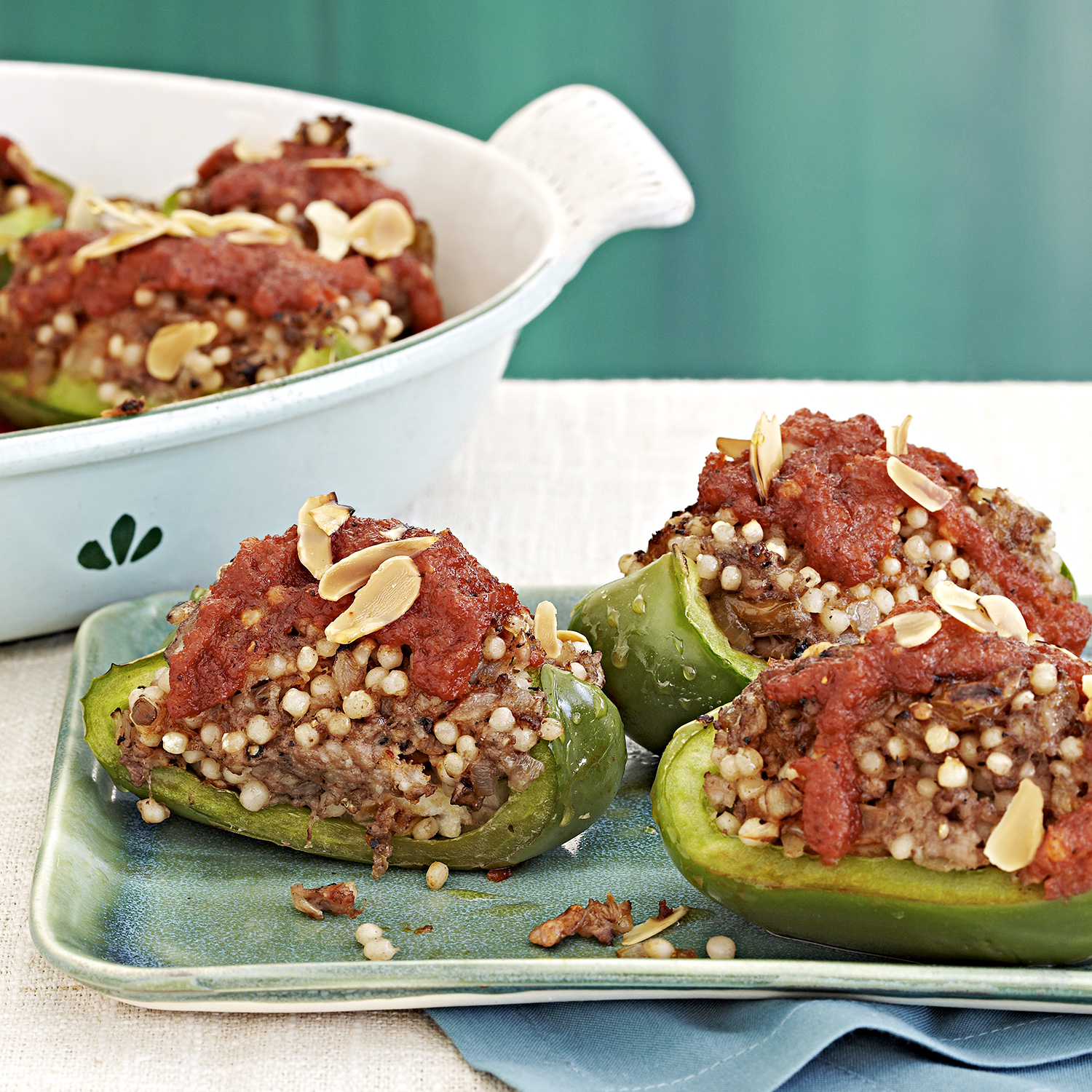 couscous-stuffed peppers
