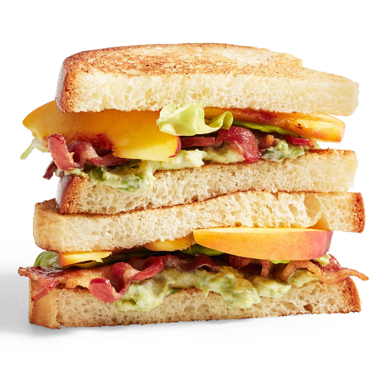 BLP (Bacon, Lettuce & Peach) Sandwiches 