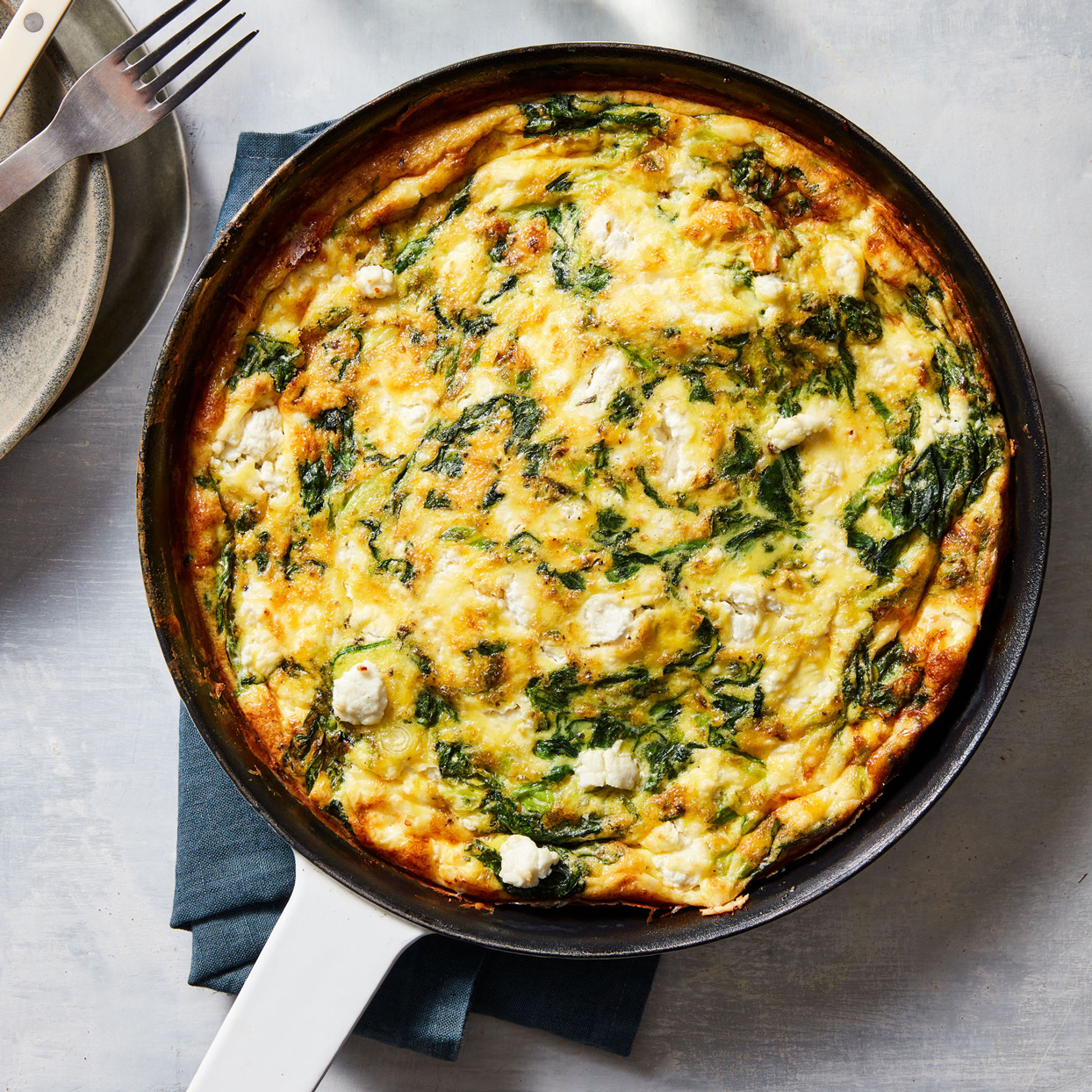 spinach and goat cheese frittata