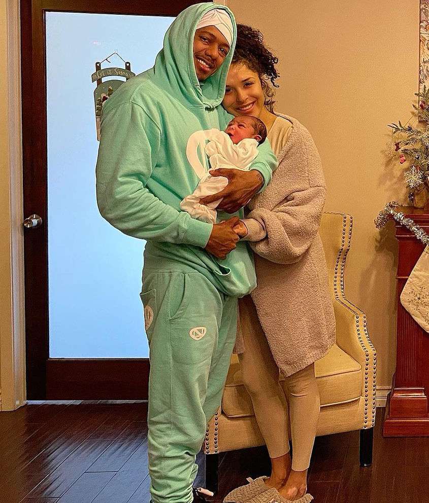 Brittany Bell and Nick Cannon newborn