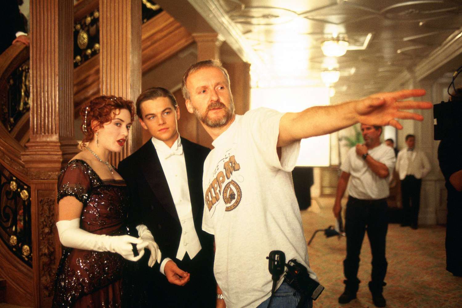 TITANIC, Kate Winslet, Leonardo Di Caprio, director James Cameron, 1997, TM and Copyright (c) 20th C