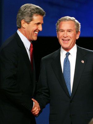 John Kerry, George W. Bush