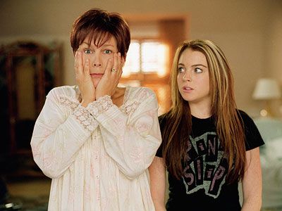 Lindsay Lohan, Jamie Lee Curtis, ... | HIGH Freaky Friday (2003) LiLo's upward trajectory continued with another Disney remake, this time of the classic ''mother and daughter swap places, hilarity ensues'' comedy