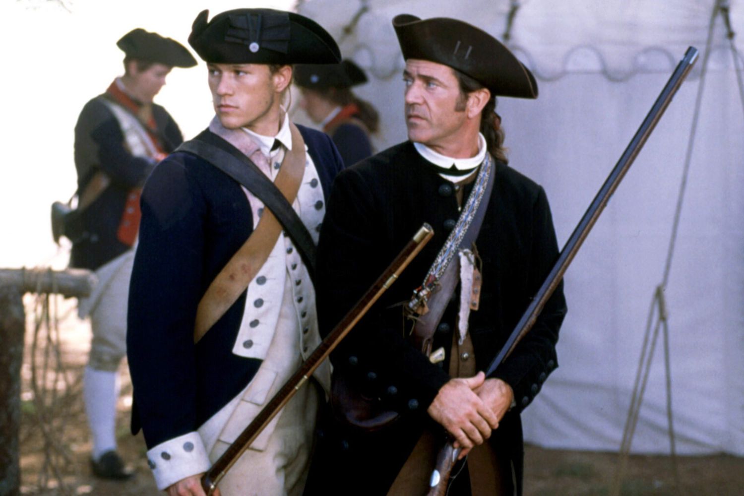 THE PATRIOT, Heath Ledger, Mel Gibson, 2000. &copy;Columbia Pictures/Courtesy Everett Collection