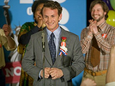 Sean Penn, Milk | A fixture of 1970s San Francisco politics, Milk was assassinated in 1978, less than a year after winning a seat on the city's board of