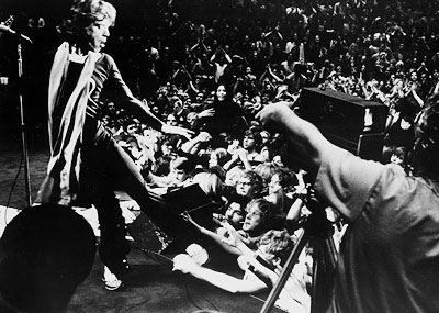 Mick Jagger, The Rolling Stones, ... | If you've ever wondered how the Hells Angels earned such a bad rap, you could start right here. At a Rolling Stones/Jefferson Airplane concert at