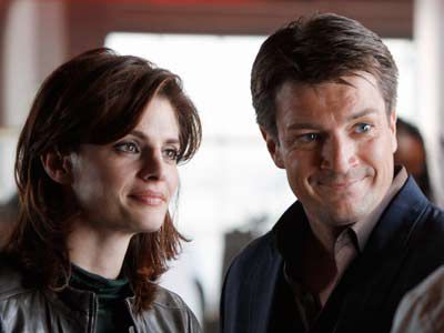 Nathan Fillion, Castle | ''I wish I could hate this show and its cheesy premise. But, my God, I'm in love with Nathan Fillion and Stana Katic and that