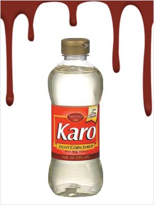K IS FOR KARO SYRUP, the key ingredient in fake movie blood for any makeup F/X artist (see ''S is for Savini''). Essential for splatter