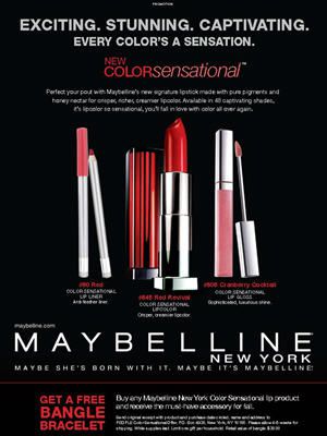 In the 10/2 issue, EW created a gift-with-purchase opportunity for our readers to win free bangles to enhance your Red Carpet Look, courtesy of Maybelline