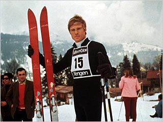 Robert Redford, Downhill Racer | MOGUL EMPEROR Robert Redford on the mountain in Downhill Racer