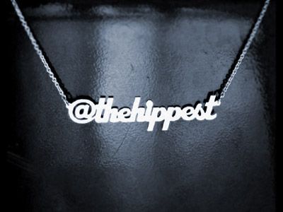 Twitter necklace