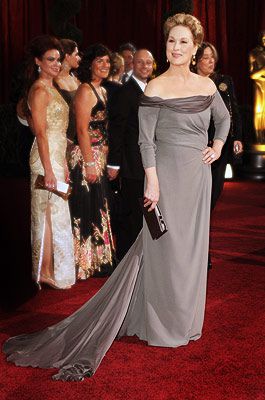 Meryl Streep | MERYL STREEP (Academy Awards '09) The Queen of Hollywood has her share of fashion ups and downs, but this Alberta Ferretti gown is a clear