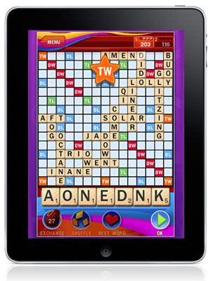SCRABBLE , $9.99 Digitized Scrabble is nothing new, but the iPad app is probably the best-looking way to play. To quadruple your nerd score, download