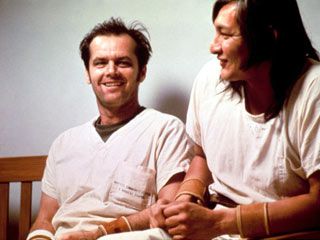 One Flew Over the Cuckoo's Nest | ONE FLEW OVER THE CUCKOO'S NEST Jack Nicholson Will Sampson are mad, mad they tell you