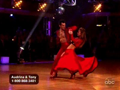 Dancing With the Stars | At times during their paso, it seemed like both of their costumes made up just one theatrical robe for Tony. Which might be the overarching