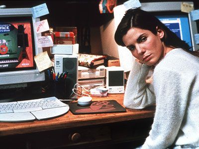 The Net, Sandra Bullock | THE NET (1995) The golden age of the floppy disk was marked by this Sandra Bullock political conspiracy thriller. Never before had the little disk