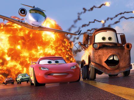 The sequel to Pixar's 2006 hit Cars is...a spy thriller? Yes, while Lightning McQueen (Owen Wilson) competes in the World Grand Prix &mdash; with races