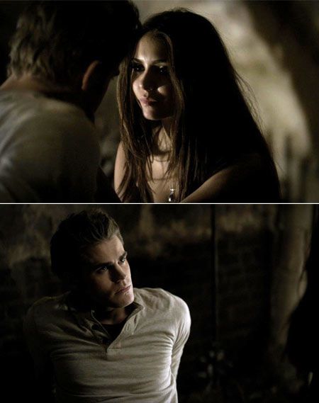 The Vampire Diaries | Katherine is still in the tomb, and still scheming. In the last episode, Stefan ended up in the tomb with Katherine &mdash; just long enough